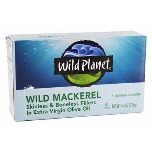 Wild Planet Wild Planet Mackerel Wild Fillet in Extra Virgin Olive Oil, 4.4 oz