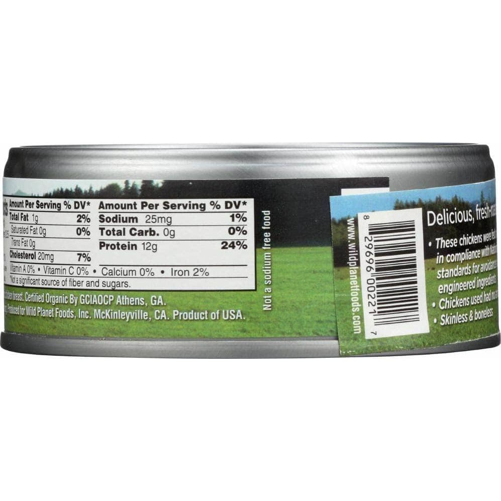 WILD PLANET Wild Planet Organic Roasted Chicken Breast With No Salt, 5 Oz