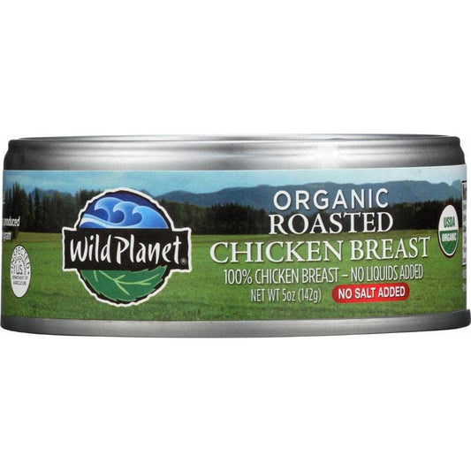 WILD PLANET Wild Planet Organic Roasted Chicken Breast With No Salt, 5 Oz