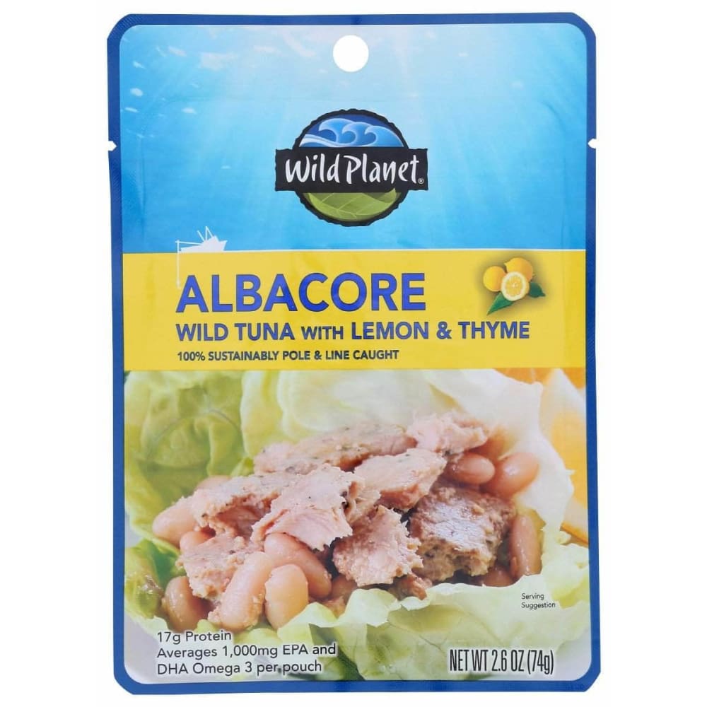 WILD PLANET Wild Planet Pouch Albacore Lmn Thyme, 2.6 Oz
