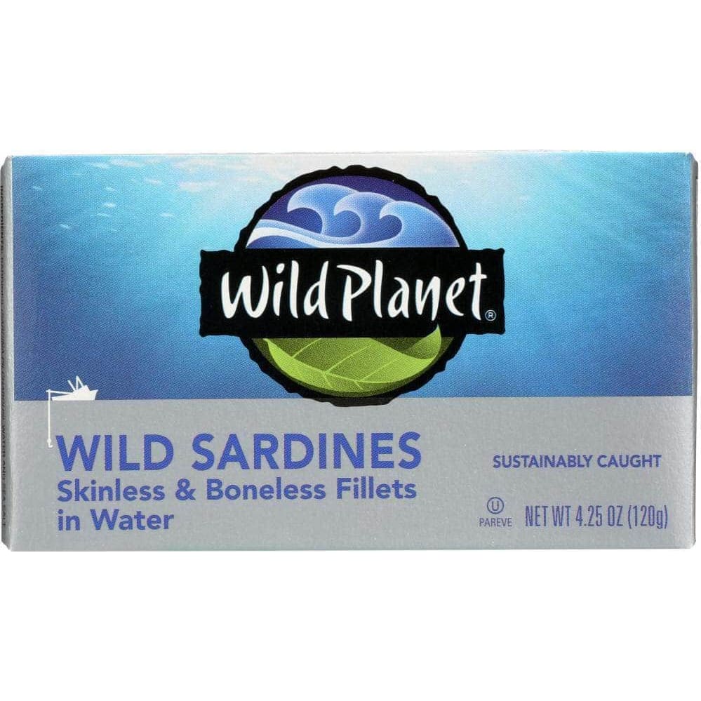 Wild Planet Wild Planet Sardines Boneless Skinless Water, 4.25 oz