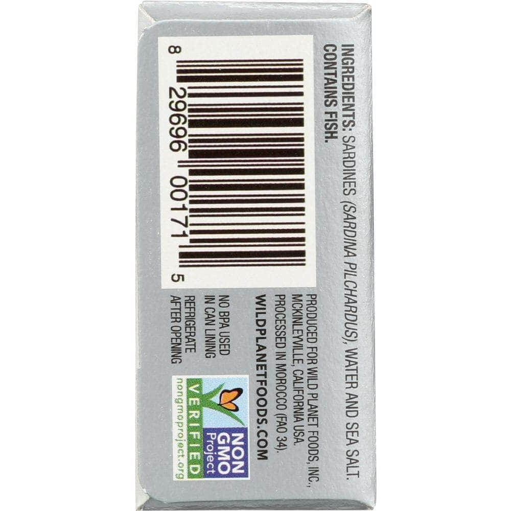 Wild Planet Wild Planet Sardines Boneless Skinless Water, 4.25 oz