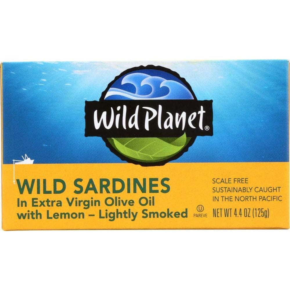 Wild Planet Wild Planet Wild Sardines in Extra Virgin Olive Oil With Lemon, 4.4 oz