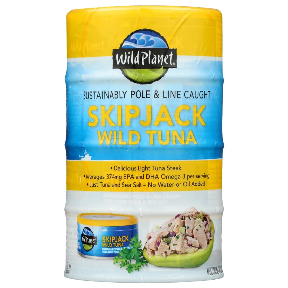 WILD PLANET: Skipjack Wild Tuna 4 Count 20 oz - Pantry > Meat Poultry & Seafood - WILD PLANET