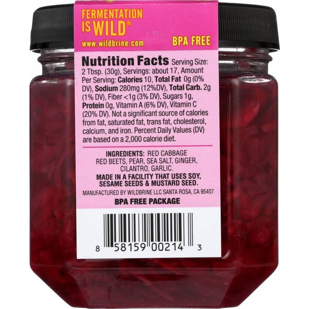 Wildbrine Wildbrine Red Beet and Cabbage Sauerkraut Salad, 18 oz