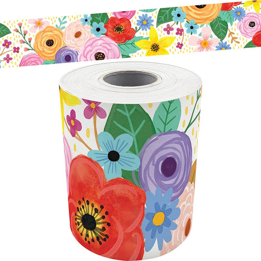 Wildflowers Straight Rolled Border (Pack of 6) - Border/Trimmer - Teacher Created Resources