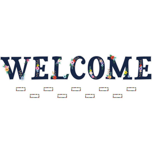 Wildflowers Welcome Bulletin Board (Pack of 3) - Classroom Theme - Teacher Created Resources