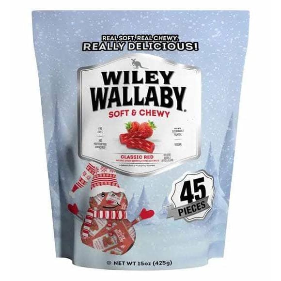 WILEY WALLABY Grocery > Chocolate, Desserts and Sweets > Candy WILEY WALLABY: Classic Winter Red Licorice, 15 oz