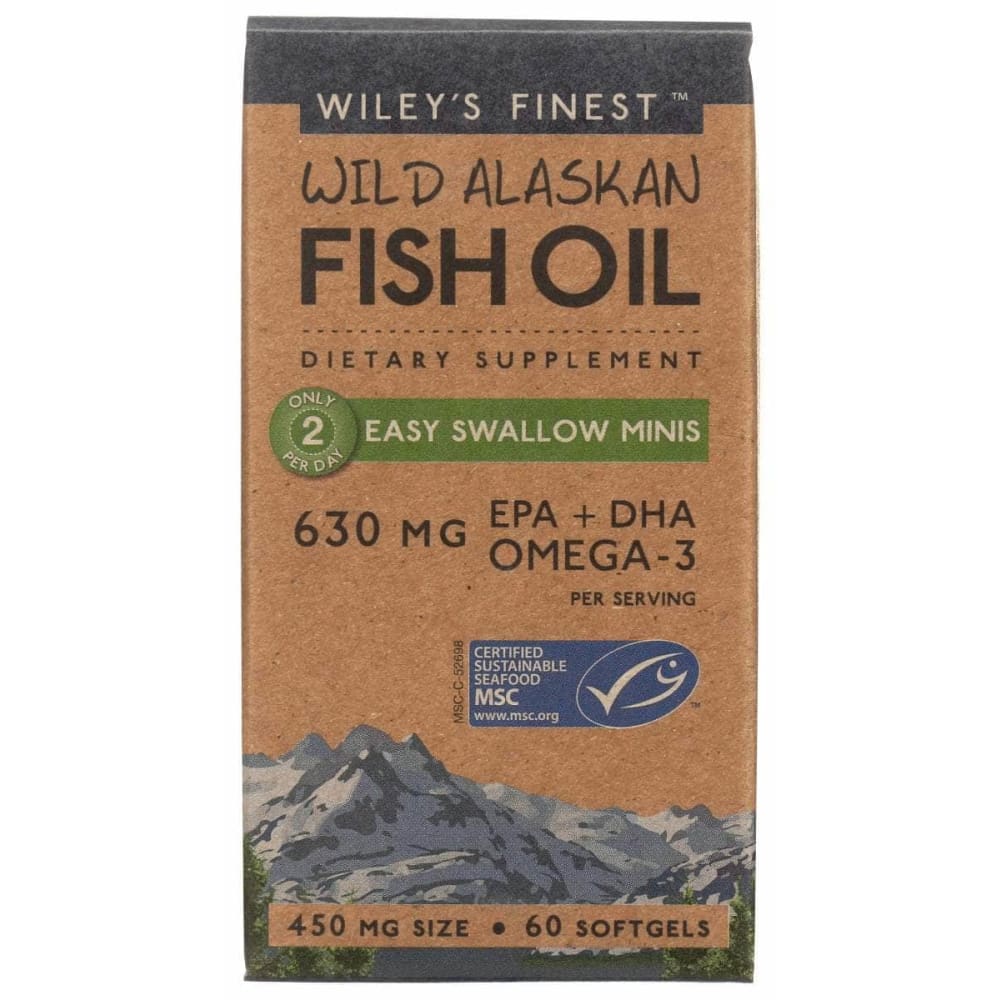 WILEYS FINEST Health > Vitamins & Supplements WILEYS FINEST: Easy Swallow Minis Wild Alaskan Fish Oil, 60 sg