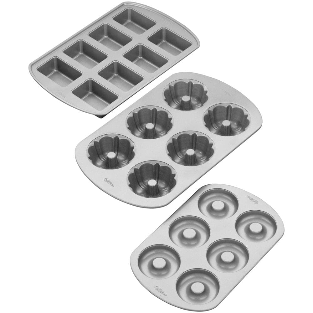 Wilton Mini Delights Steel Non-Stick Bakeware Set 3-Piece - Bakeware - Wilton