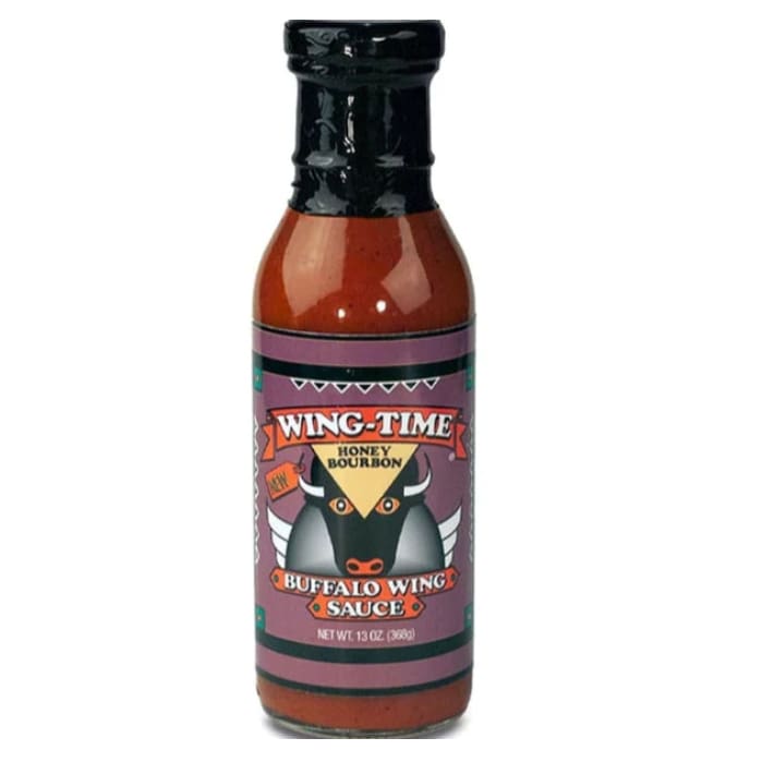 WING TIME: Honey Bourbon Buffalo Wing Sauce 13 oz (Pack of 4) - Grocery > Meal Ingredients > Sauces - WING TIME