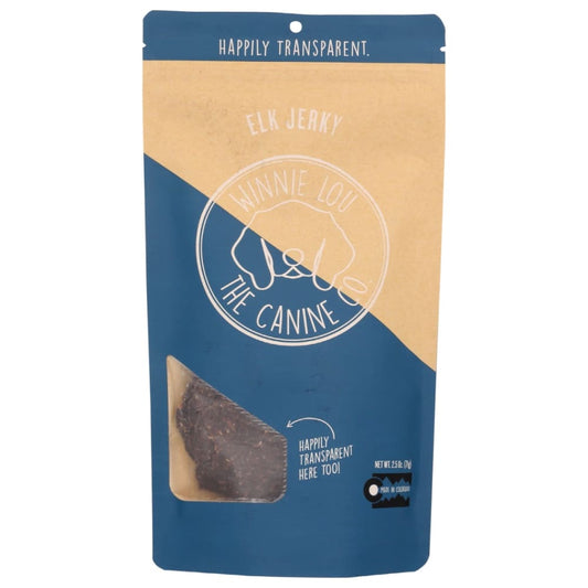 WINNI LOU- THE CANINE CO: Jerky Elk 2.5 OZ (Pack of 2) - Pet > Dog > Best Natural Treats For Dogs Organic Dog Treats - WINNI LOU- THE CANINE
