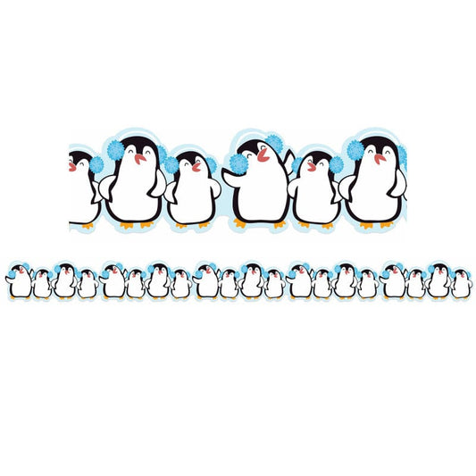 Winter Penguin Extra Wide Deco Trim (Pack of 10) - Border/Trimmer - Eureka
