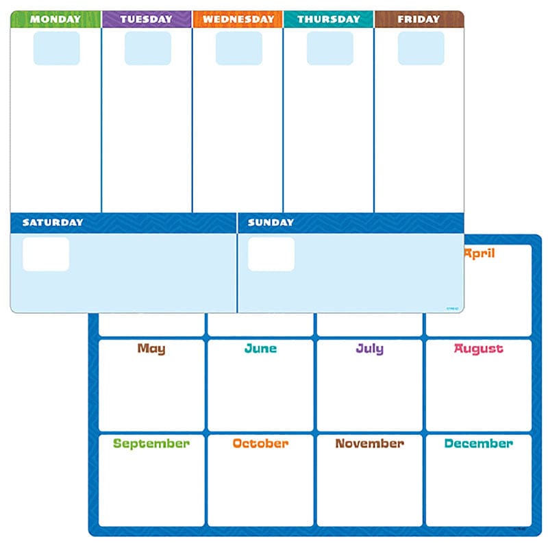 Wipe-Off Planner Sheets (Pack of 6) - Calendars - Trend Enterprises Inc.