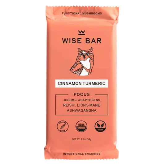 WISE BAR: Cinnamon Turmeric Bar 1.9 oz (Pack of 5) - Grocery > Beverages > Coffee Tea & Hot Cocoa - WISE BAR