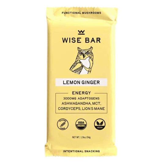 WISE BAR: Lemon Ginger Bar 1.9 oz (Pack of 5) - Grocery > Beverages > Coffee Tea & Hot Cocoa - WISE BAR