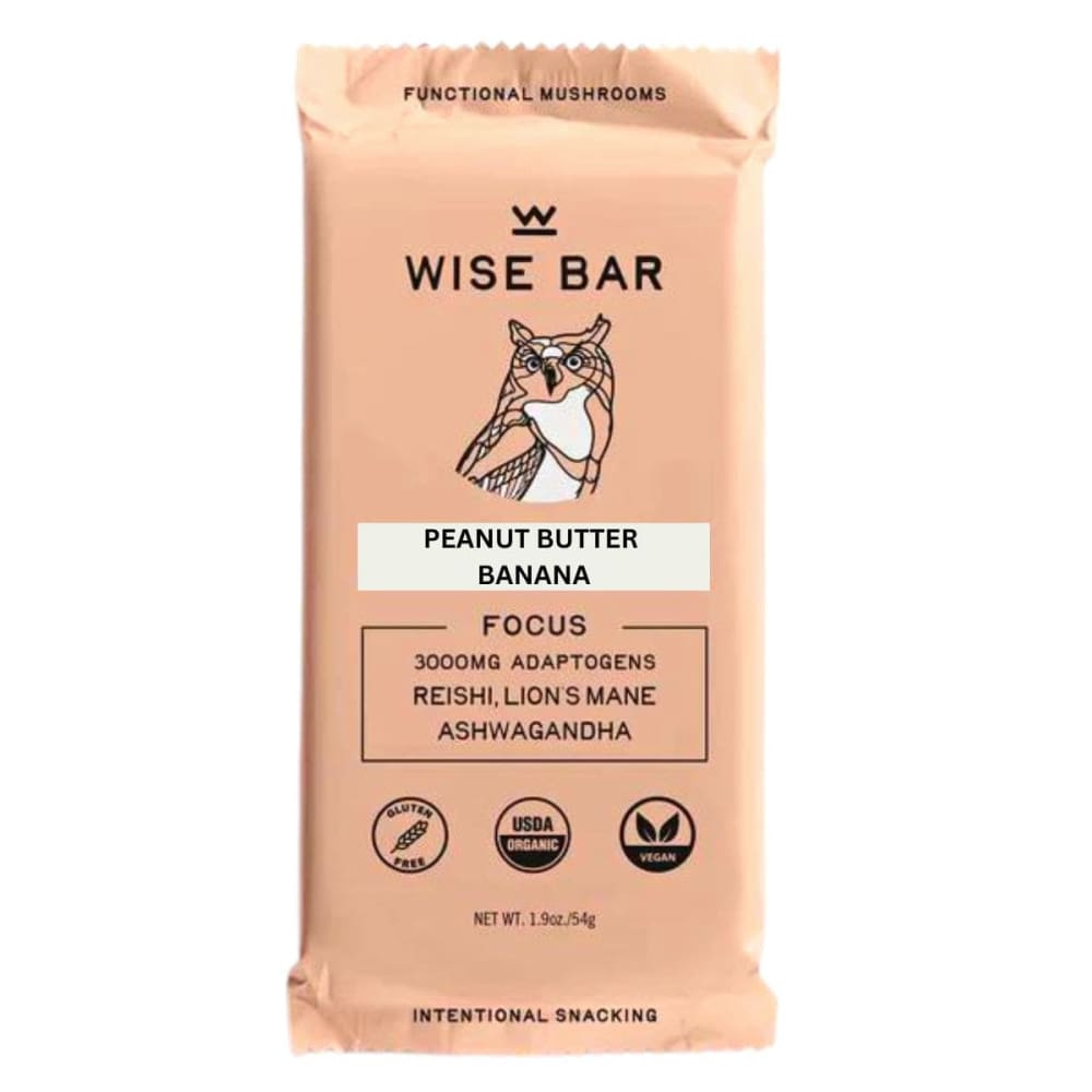 WISE BAR: Peanut Butter Banana Bar 1.9 oz (Pack of 5) - Grocery > Beverages > Coffee Tea & Hot Cocoa - WISE BAR