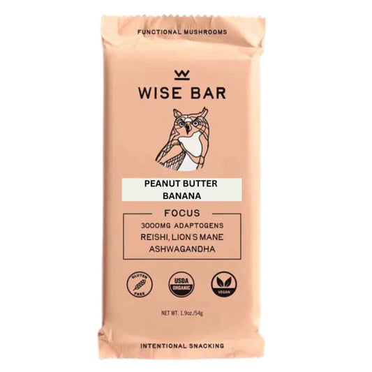 WISE BAR: Peanut Butter Banana Bar 1.9 oz (Pack of 5) - Grocery > Beverages > Coffee Tea & Hot Cocoa - WISE BAR