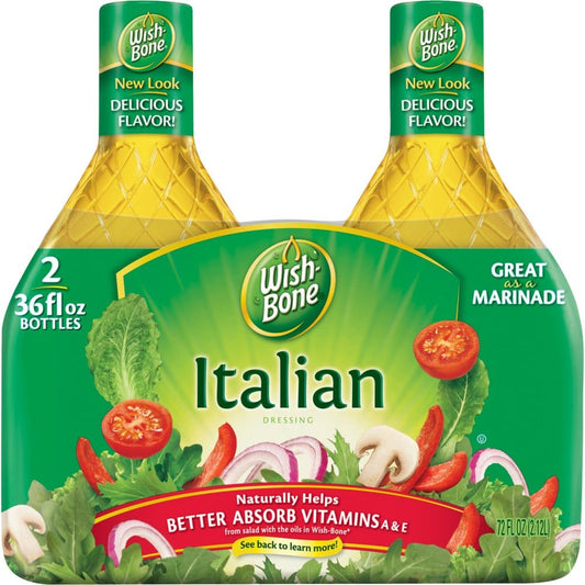 Wish-BoneÂ® Italian Dressing (36 oz. 2 pk.) (Pack of 2) - Condiments Oils & Sauces - Wish-BoneÂ®