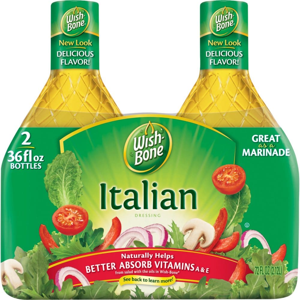 Wish-Bone® Italian Dressing (36 oz. 2 pk.) (Pack of []) - Conagra Foods Pantry - Wish-Bone®