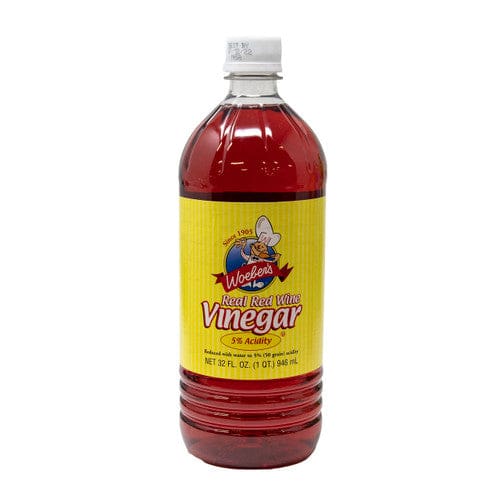 Woebers Red Wine Vinegar 32oz (Case of 12) - Baking/Oils & Shortenings - Woebers