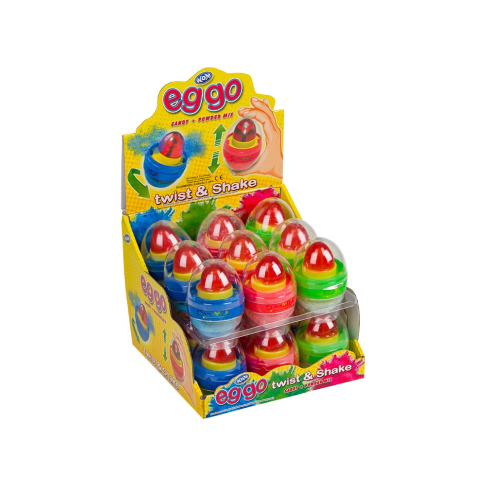 Wom - Eggo - Twist and shake that candy egg! - 12 ct - The Candy & Toy Factory
