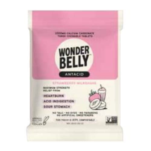 WONDERBELLY: Antacid Strawberry Pkt 3 pc (Pack of 6) - Vitamins & Supplements > Digestive Supplements - WONDERBELLY