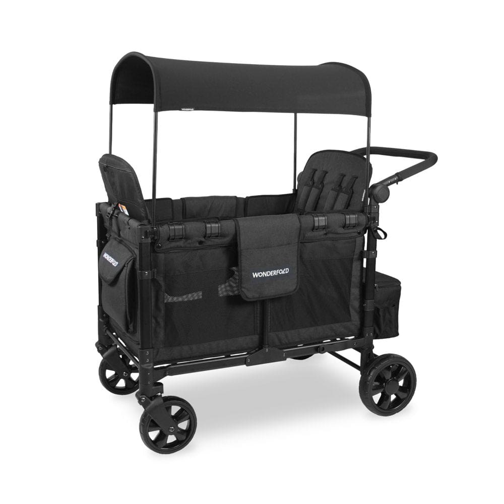 Wonderfold W4 Elite Quad Stroller Wagon with Snack Tray - Strollers - ShelHealth