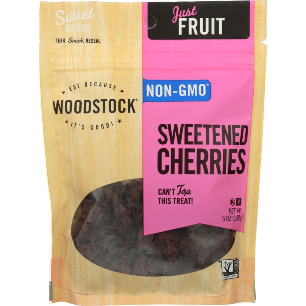 WOODSTOCK: Cherries Sweetened 5 oz (Pack of 3) - Fruit Snacks - WOODSTOCK