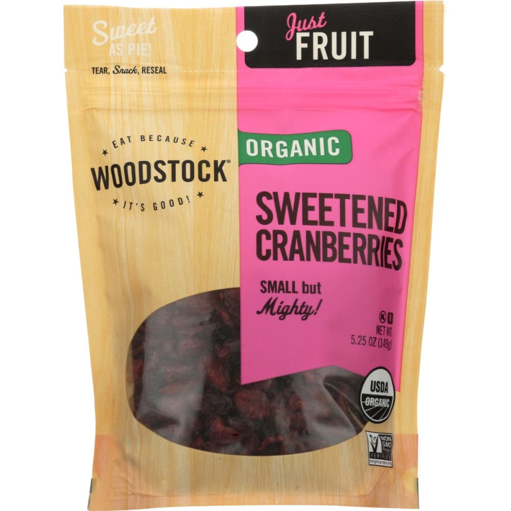 WOODSTOCK: Cranberries Sweet Dried 5.25 OZ (Pack of 4) - Nuts > Fruits Dried - WOODSTOCK