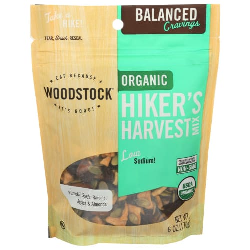 WOODSTOCK: Mix Harvest Hikers Org 6 oz (Pack of 3) - Nuts > Trail Mix - WOODSTOCK