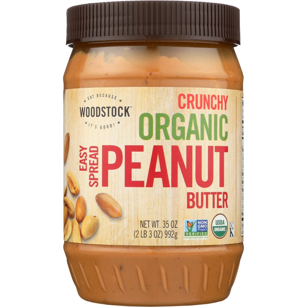 WOODSTOCK: PEANUT BTR ESPRD CRNCHSLTD ORG (35.000 OZ) (Pack of 2) - WOODSTOCK