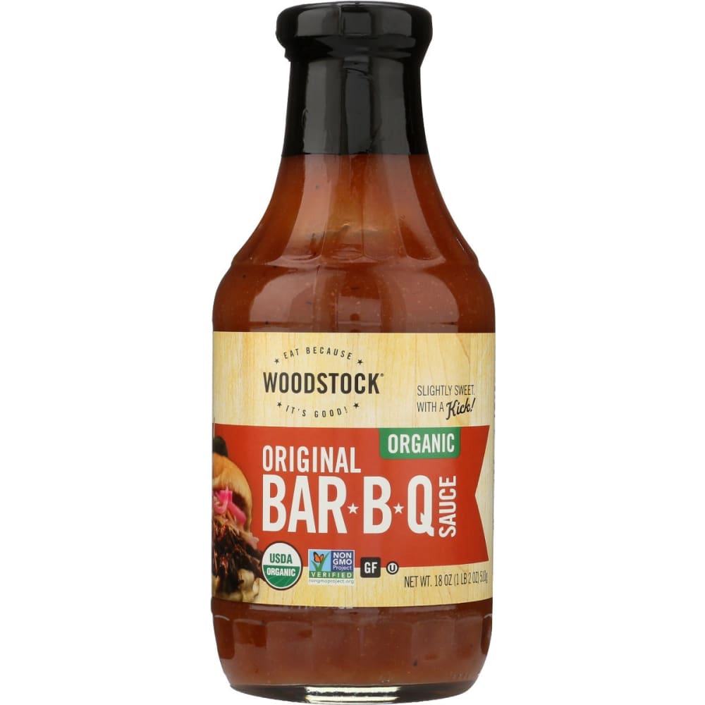 WOODSTOCK: Sauce Organic Bbq Original 18 oz (Pack of 4) - WOODSTOCK