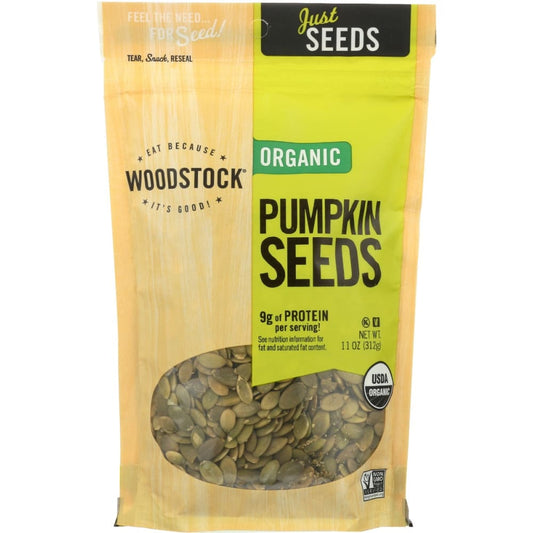 WOODSTOCK: Seeds Pumpkin Org 11 oz (Pack of 3) - Nuts > Seeds - WOODSTOCK