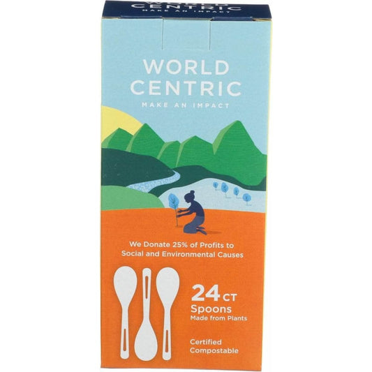 WORLD CENTRIC World Centric 6" Tpla Spoons, 24 Pc