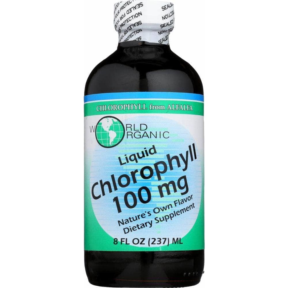 World Organic Liquid Chlorophyll 100mg, 8 oz (Case of 3) ShelHealth