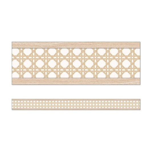 Woven Cane Straight Border (Pack of 10) - Border/Trimmer - Carson Dellosa Education