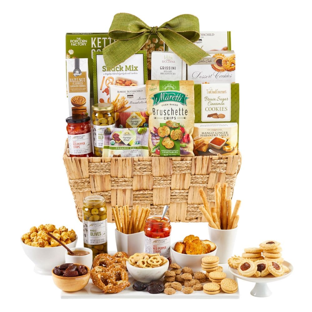 Woven Corporate Gift Basket 65.88 oz. - Gift Baskets - ShelHealth