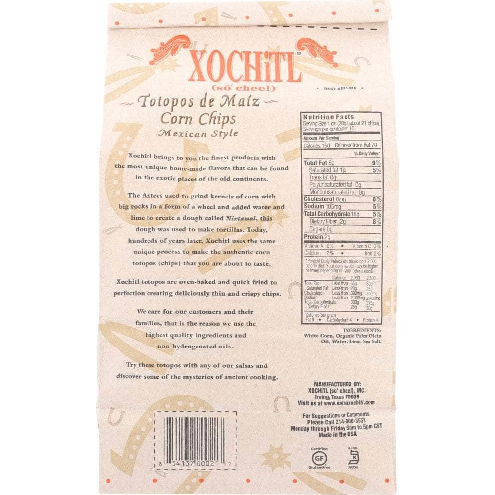 Xochitl Xochitl Corn Chips Salted Mexican Style, 16 oz