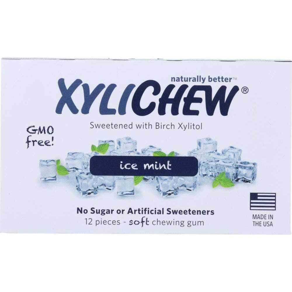 Xylichew Xylichew Sugar Free Chewing Gum Ice Mint, 12 pc