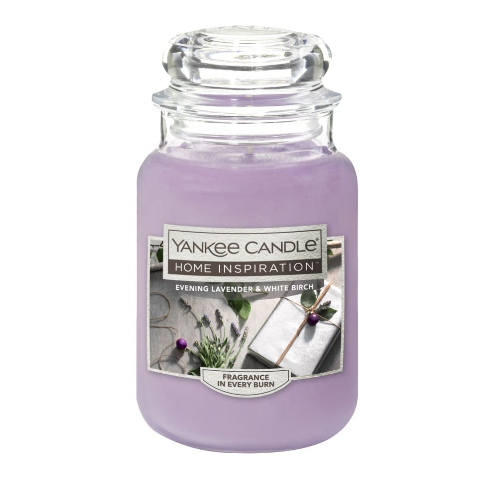 Yankee Candle Home Inspirations Evening Lavender and White Birch Candle 19 oz. - Yankee Candle