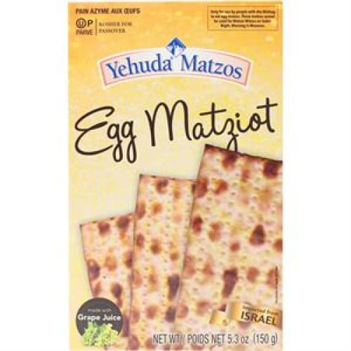 YEHUDA: Egg Matziot 5.3 OZ (Pack of 5) - Grocery > Snacks > Crackers - YEHUDA