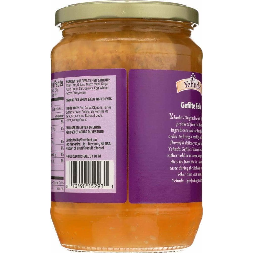 Yehuda Yehuda Gefilte Fish Original, 24 oz