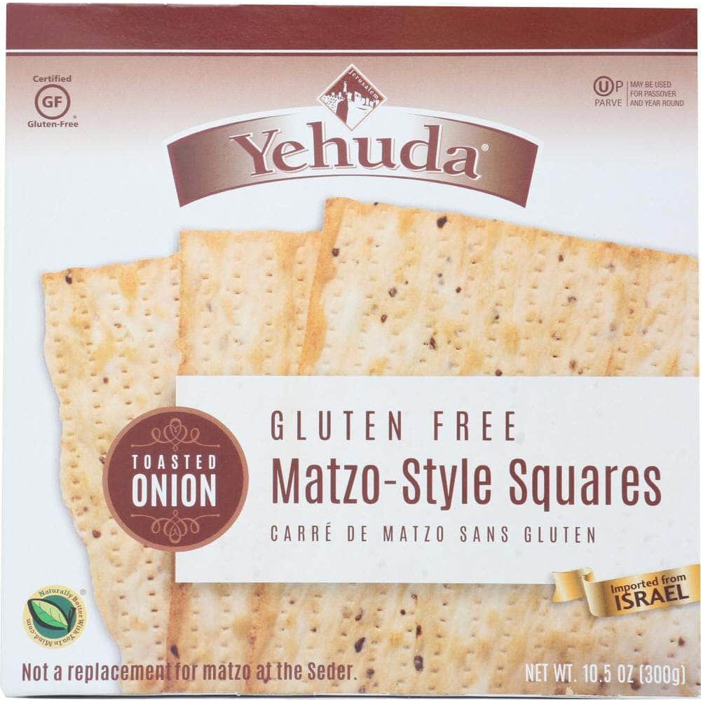 Yehuda Yehuda Gluten Free Matzo Style Crackers with Toasted Onion, 10.5 oz