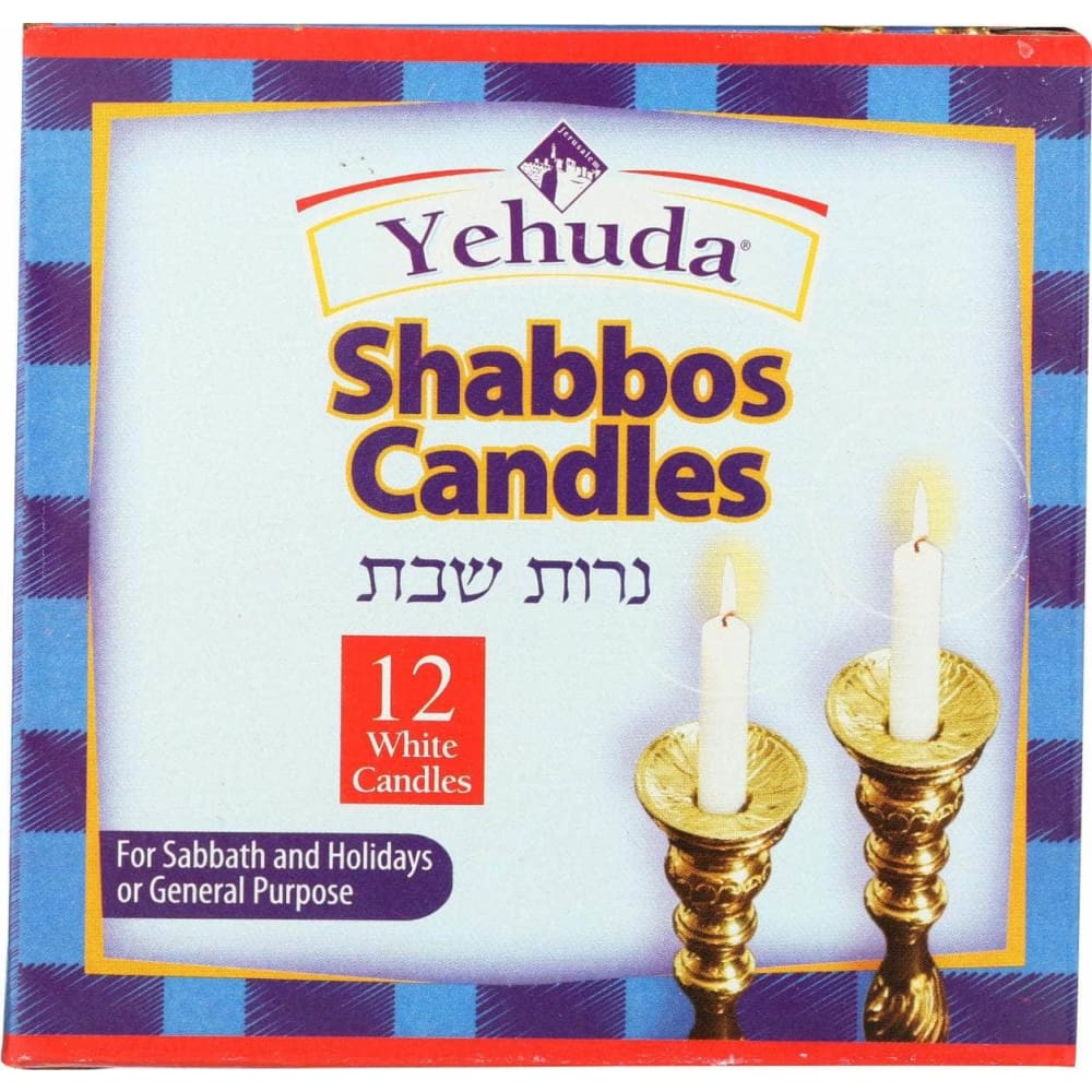 YEHUDA YEHUDA Shabbat Candles, 12 pc