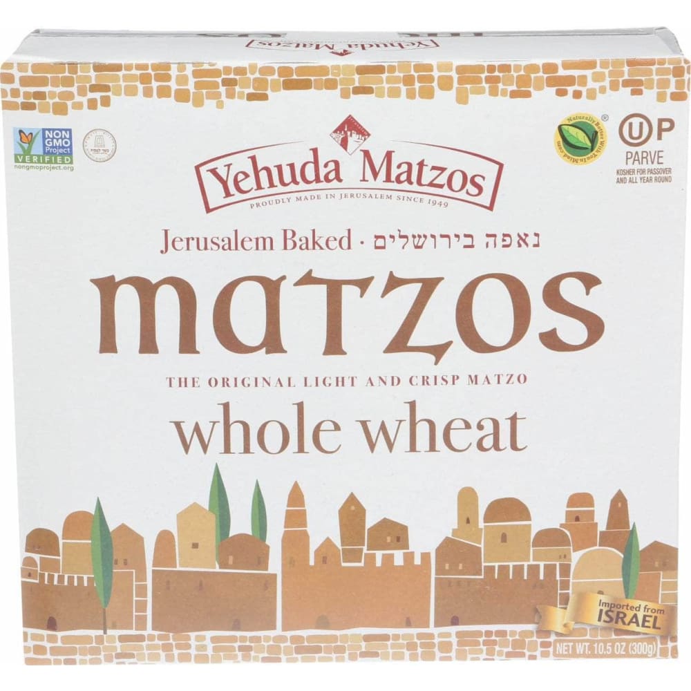 YEHUDA YEHUDA Whole Wheat Daily Matzo Thins, 10.5 oz