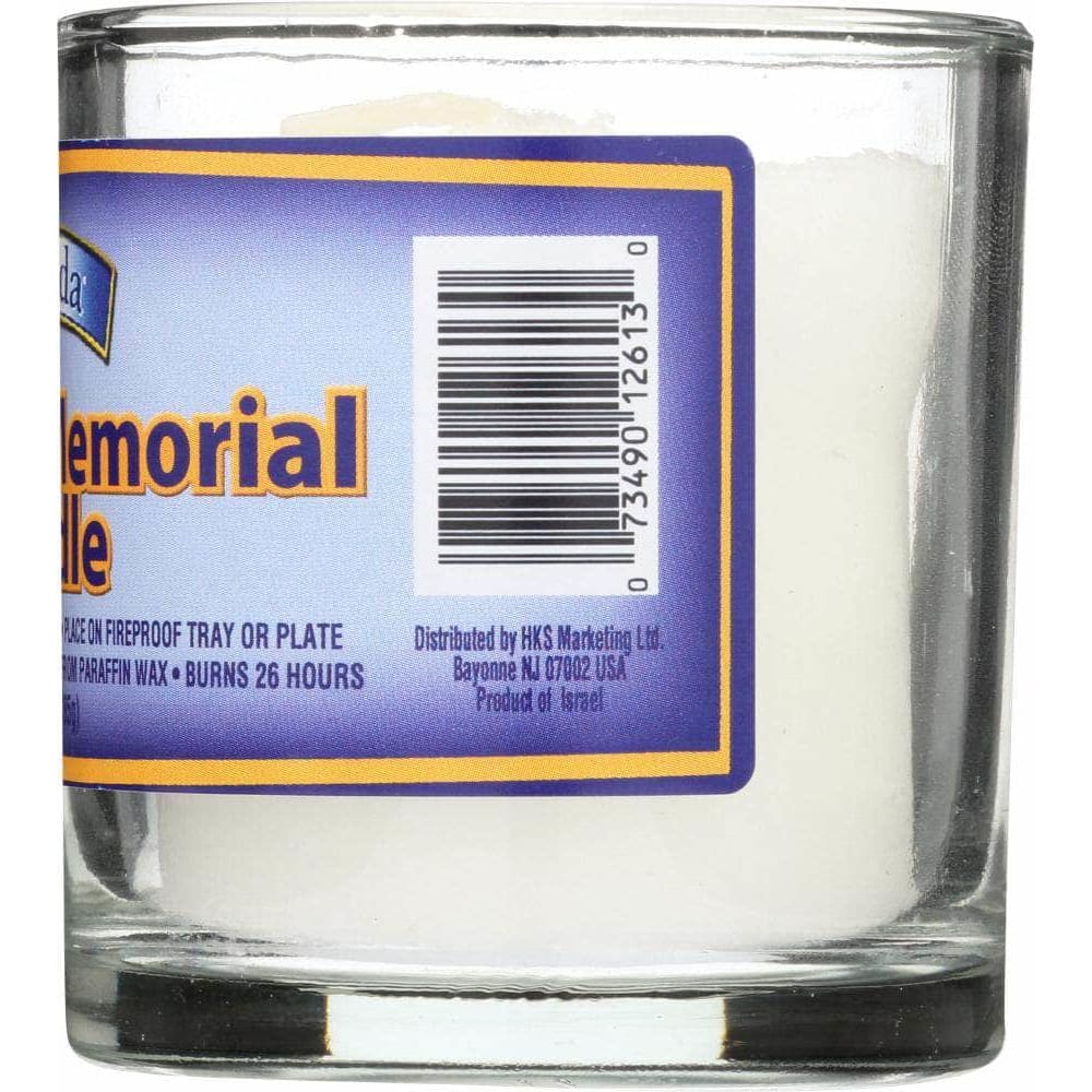 YEHUDA Yehuda Yahrzeit Memorial Candle Glass Tumbler, 1 Ct