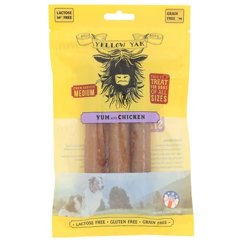 YELLOW YAK: DOG CHEW YUM CHICKEN (4.500 OZ) (Pack of 4) - Pet > Dog > Best Natural Treats For Dogs Organic Dog Treats - YELLOW YAK