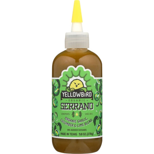 YELLOWBIRD SAUCE: Condiment Serrano 9.8 OZ (Pack of 3) - Condiments - YELLOWBIRD SAUCE
