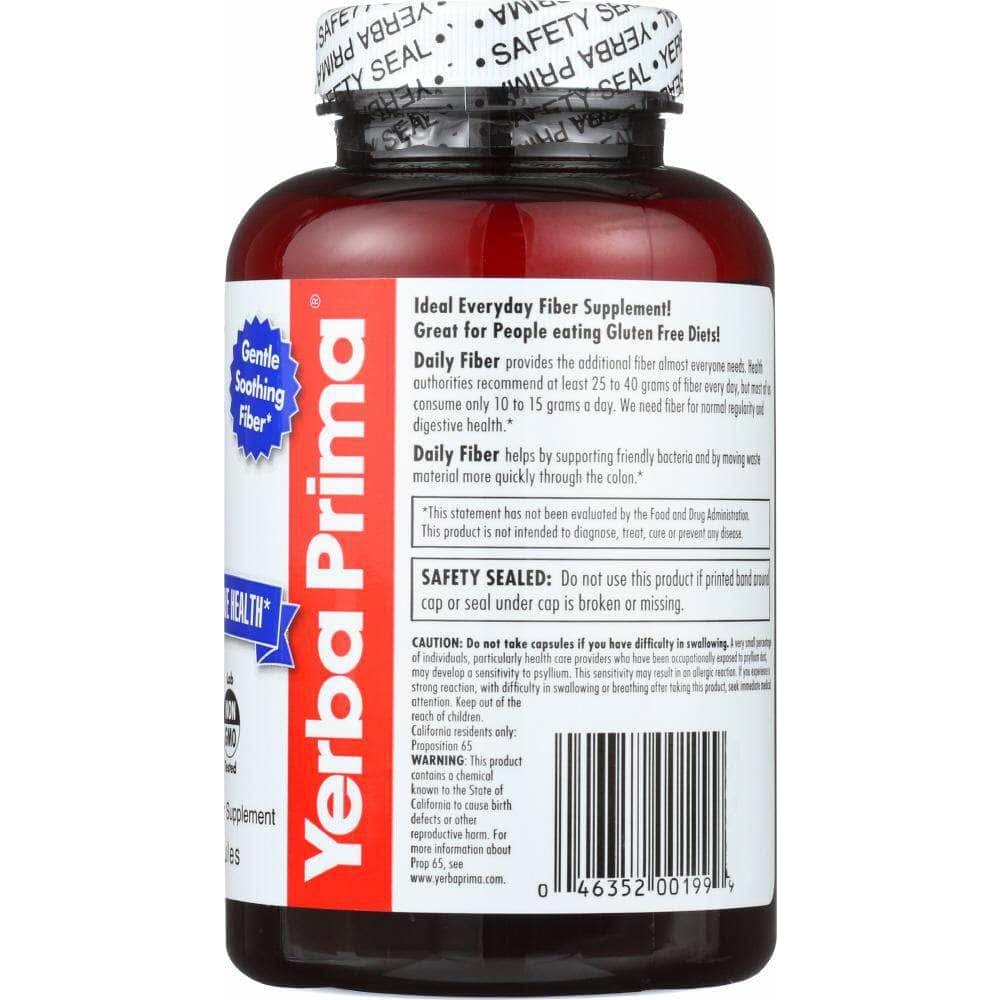 Yerba Prima Yerba Prima Daily Fiber Caps 625 mg, 180 Capsules